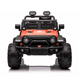 Orange 24V/4WD Xtreme Ride on Truck, Eva Wheels and Leather Seats