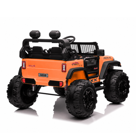 Orange 24V/2WD Xtreme Edition Ride on Truck, Eva Wheels and Leather Seats