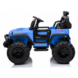 Blue 24V/4WD Xtreme Ride on Truck, Eva Wheels and Leather Seats