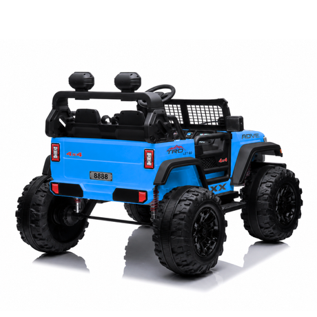 Blue 24V/2WD Xtreme Edition Ride on Truck, Eva Wheels and Leather Seats