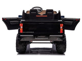 Black 24V Chevrolet Silverado Kids Licensed 2 Seater Ride On Truck with Music, Rc