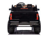 Black 24V Chevrolet Silverado Kids Licensed 2 Seater Ride On Truck with Music, Rc