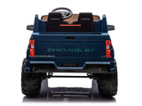 Blue 24V/4WD Premium Chevrolet Silverado Kids Licensed 2 Seater Ride On Truck with RC