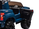Blue 24V/4WD Premium Chevrolet Silverado Kids Licensed 2 Seater Ride On Truck with RC