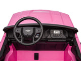 Pink 24V/4WD Premium Chevrolet Silverado Kids Licensed 2 Seater Ride On Truck with RC