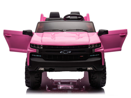 Pink 24V/2WD Chevrolet Silverado Kids Licensed 2 Seater Ride On Truck with Music, Rc