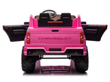 Pink 24V/4WD Premium Chevrolet Silverado Kids Licensed 2 Seater Ride On Truck with RC