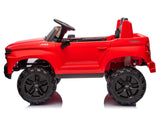 Red 24V/4WD Premium Chevrolet Silverado Kids Licensed 2 Seater Ride On Truck with RC