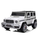White 24V/4x4 Official Mercedes Benz G63 Ride On Car with EVA Wheels, Music & RC