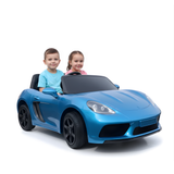 Metallic Blue 24V/180W SuperSport XXL Big Kids Ride-On Car W/ Real Rubber Tires & Brushless Motor