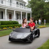 Grey 24V/180W Lamborghini SV Limited Edition XXL Ride-On Supercar with Air-Filled Rubber Tires — 9MPH