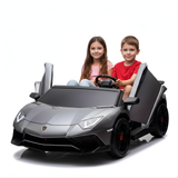 Grey 24V/180W Lamborghini SV Limited Edition XXL Ride-On Supercar with Air-Filled Rubber Tires — 9MPH