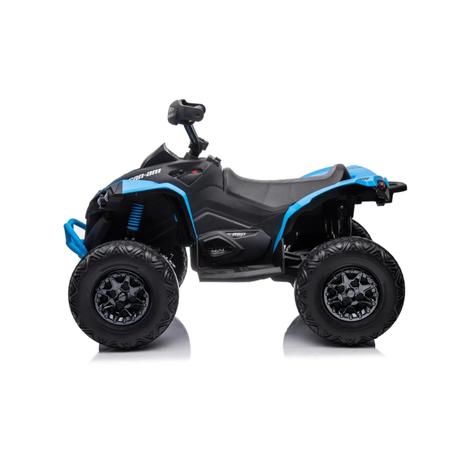 Blue 24V Can-Am Renegade 4X4 Premium Edition Ride-On Quad ATV for Kids with EVA Tires, Lights, Music