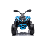 Blue 24V Can-Am Renegade 4X4 Premium Edition Ride-On Quad ATV for Kids with EVA Tires, Lights, Music