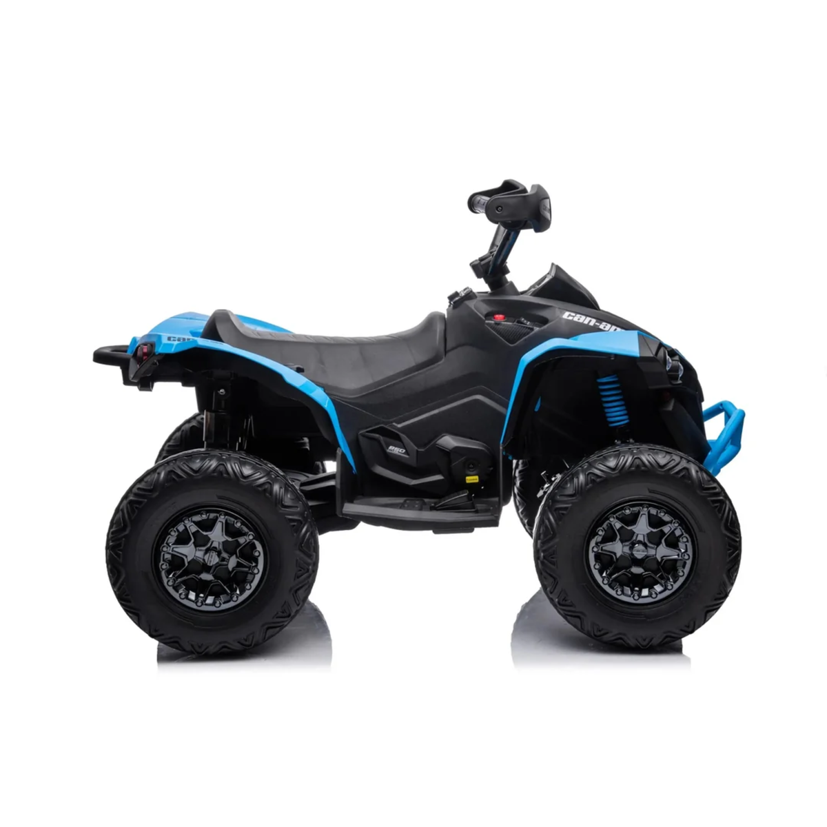Blue 24V Can-Am Renegade 4X4 Premium Edition Ride-On Quad ATV for Kids with EVA Tires, Lights, Music