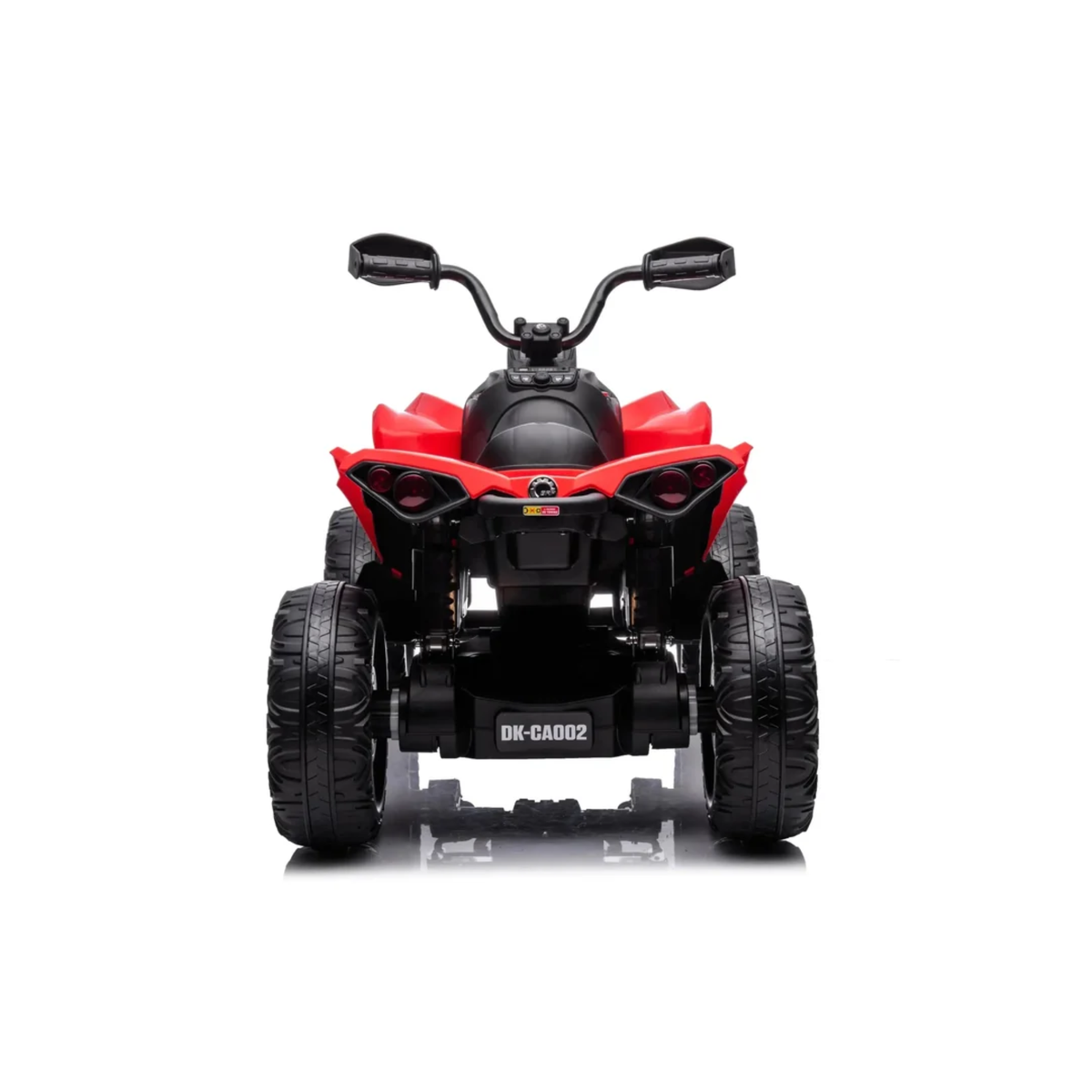 Red 24V Can-Am Renegade 4X4 Premium Edition Ride-On Quad ATV for Kids with EVA Tires, Lights, Music