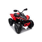 Red 24V Can-Am Renegade 4X4 Premium Edition Ride-On Quad ATV for Kids with EVA Tires, Lights, Music