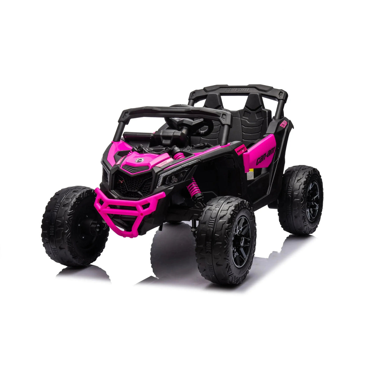 24V Can-Am Maverick 1-Seater 4X4 Kids UTV with EVA Tires, LED Lights, Music, Remote