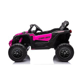 24V Can-Am Maverick 1-Seater 4X4 Kids UTV with EVA Tires, LED Lights, Music, Remote