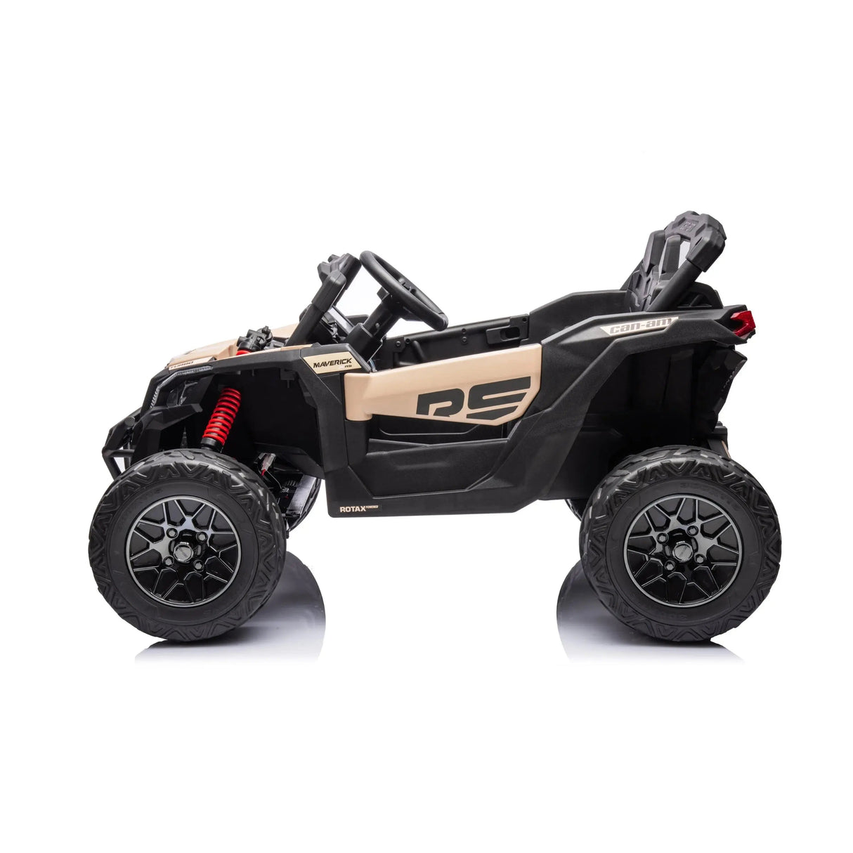 24V Can-Am Maverick 1-Seater 4X4 Kids UTV with EVA Tires, LED Lights, Music, Remote