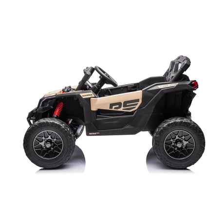 24V Can-Am Maverick 1-Seater 4X4 Kids UTV with EVA Tires, LED Lights, Music, Remote