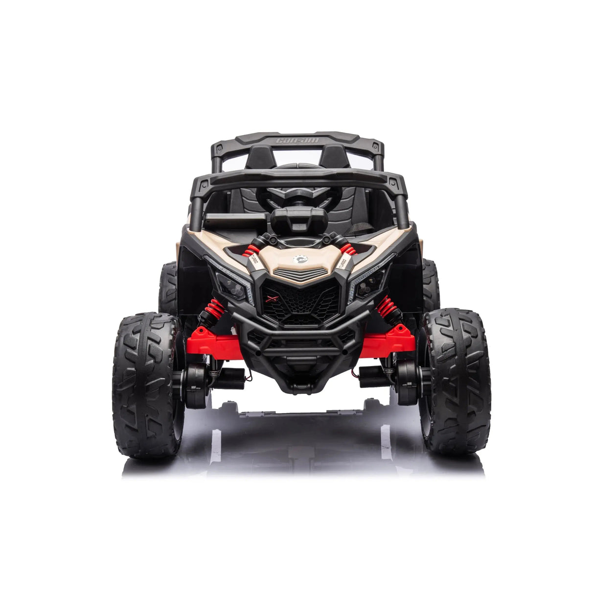 24V Can-Am Maverick 1-Seater 4X4 Kids UTV with EVA Tires, LED Lights, Music, Remote