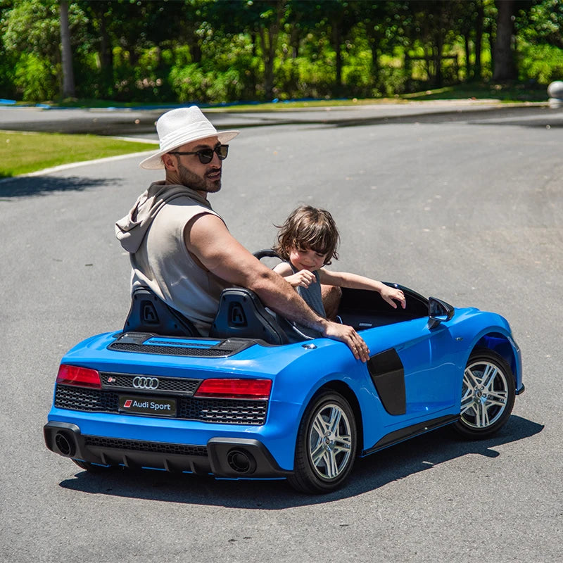 White 24V/200W Giant Limited Edition Audi R8 Spyder 2 Seater Ride on Car