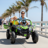 Green 24V/180W XXL Big Kids Blade XR Advanced Ride on Buggy W/ Real Rubber Tires & Brushless Motor, NO RC