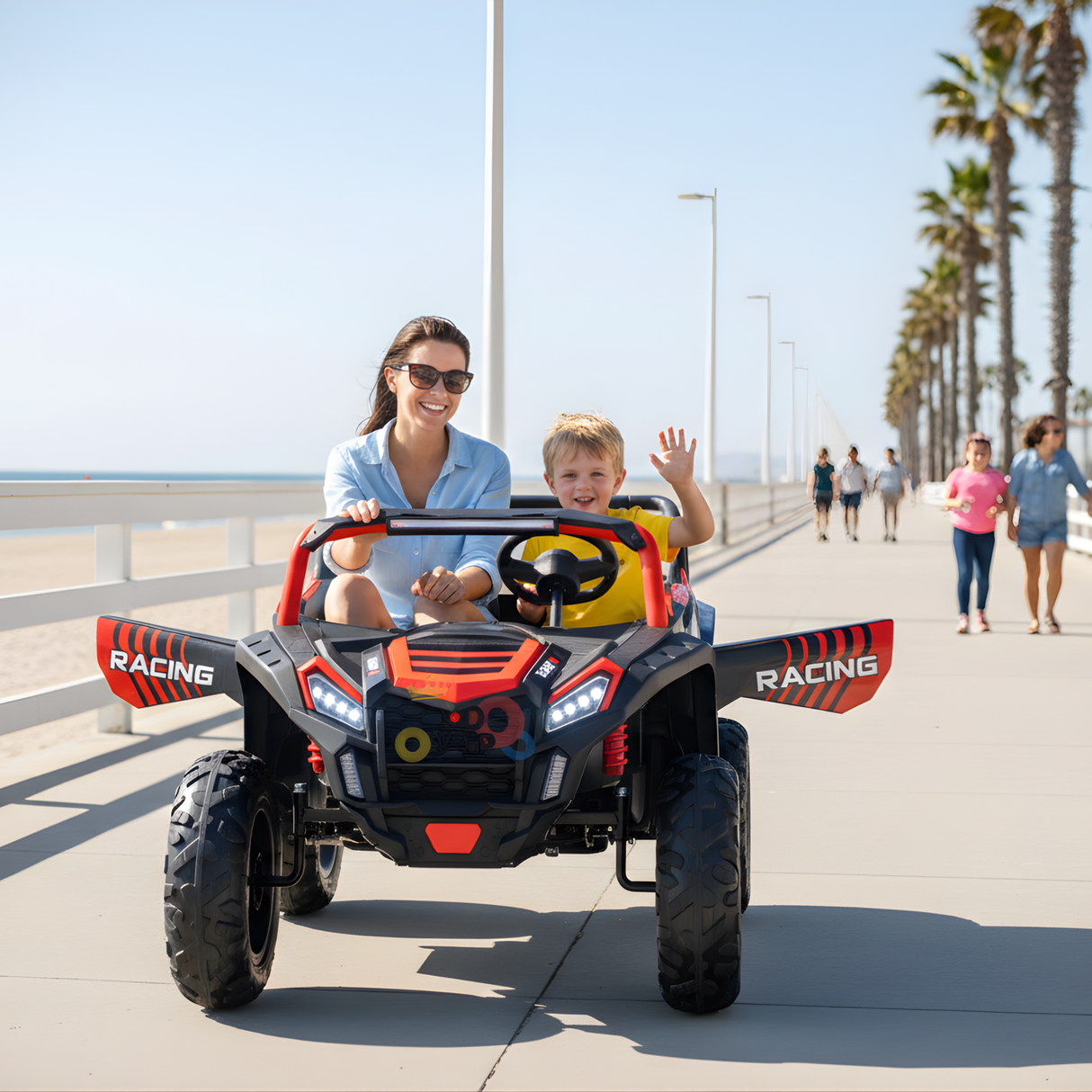 Red 24V/180W XXL Big Kids Blade XR Advanced Ride on Buggy W/ Real Rubber Tires & Brushless Motor, NO RC