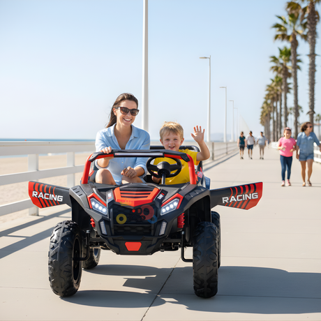 Red 24V/180W XXL Big Kids Blade XR Advanced Ride on Buggy W/ Real Rubber Tires & Brushless Motor, NO RC
