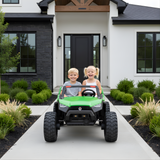 Green 24V/4X4 Dune Buggy Ride On UTV, Rubber Wheels and RC