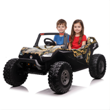 Camo 24V/4X4 Dune Buggy Ride On UTV, Rubber Wheels and RC