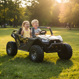 Camo 24V/4X4 Dune Buggy Ride On UTV, Rubber Wheels and RC