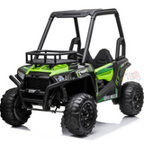 Green 24V Golf Buggy Ride On UTV with RC and Rubber Wheels