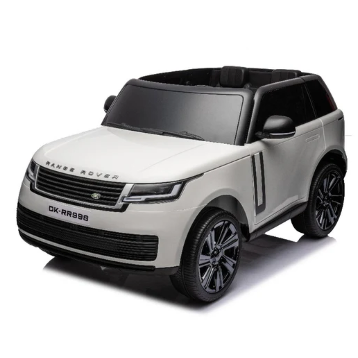White 24V Range Rover Ride-On SUV with EVA Wheels, Music & Parental Control