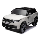 White 24V Range Rover Ride-On SUV with EVA Wheels, Music & Parental Control
