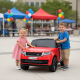 Red 24V Range Rover Ride-On SUV with EVA Wheels, Music & Parental Control