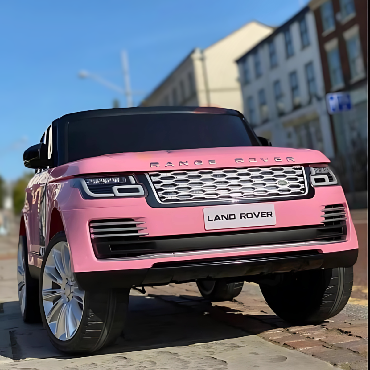 Range Rover Pinl Pink 24V XXL Range Rover MP4 Edition Ride-On Car Fully Loaded with EVA ...