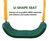 Metal Swing Set Outdoor with Glider for Kids, Toddlers, Children