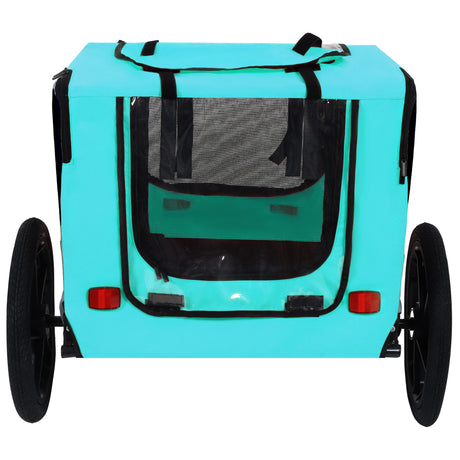 Pet Bike Trailer Dog Cart for Bicycle,Suitable for Small and Medium Pets, Easy Folding Cart Frame, Quick Release Wheel, Non-Slip Floor, Internal Leash