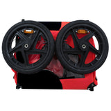 Pet Bike Trailer Dog Cart for Bicycle,Suitable for Small and Medium Pets, Easy Folding Cart Frame, Quick Release Wheel, Non-Slip Floor, Internal Leash