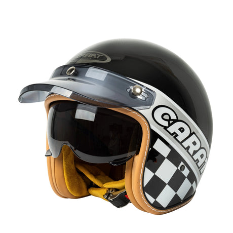 The Street King - Vintage Open Face Helmet - DOT & ECE Approved