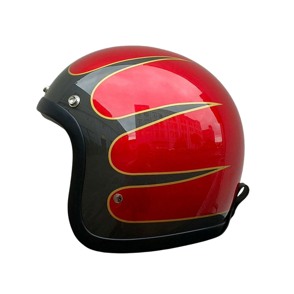 dot certified low profile motorcycle helmet Chopper Low Profile Vintage Motorcycle Helmet - DOT & ECE Approved