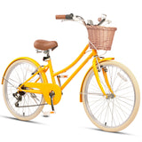 Glerc 24" Beach Cruiser Bike Kids Hybrid Bike - Missy