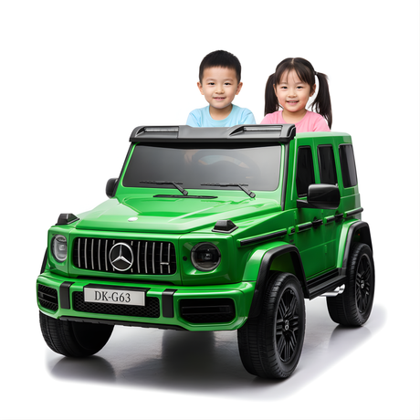 Green 2x24V/4WD Platinum XXL Mercedes G63 Ride On Truck with MP4, EVA Wheels & Leather Seats