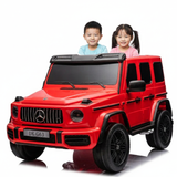 Red 2x24V/4WD Platinum XXL Mercedes G63 Ride On Truck with MP4, EVA Wheels & Leather Seats