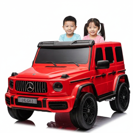 Red 2x24V/4WD Platinum XXL Mercedes G63 Ride On Truck with MP4, EVA Wheels & Leather Seats