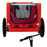 Pet Bike Trailer Dog Cart for Bicycle,Suitable for Small and Medium Pets, Easy Folding Cart Frame, Quick Release Wheel, Non-Slip Floor, Internal Leash