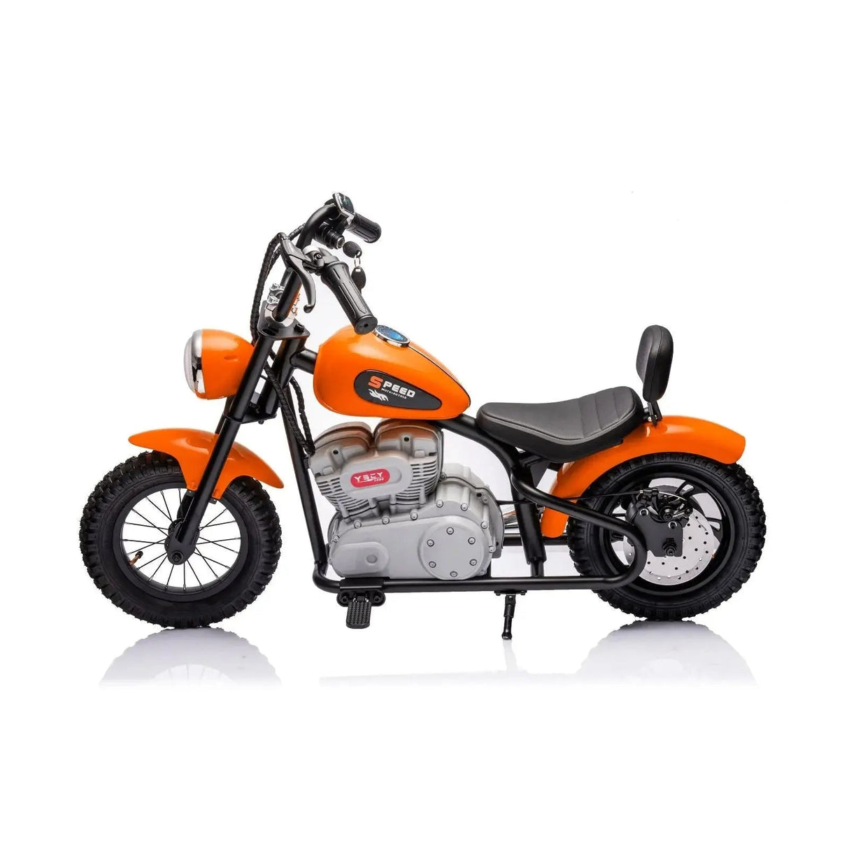 36V 350W E-Chopper Motorbike with Air-Filled Rubber Tires, Brushless Motor
