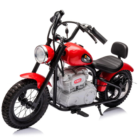 36V 350W E-Chopper Motorbike with Air-Filled Rubber Tires, Brushless Motor